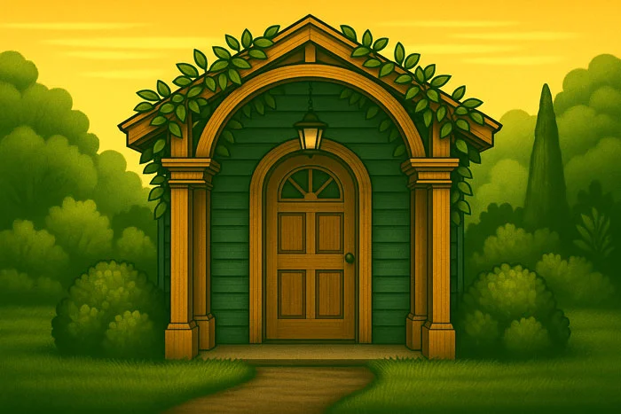 illustration of custom entry arbor