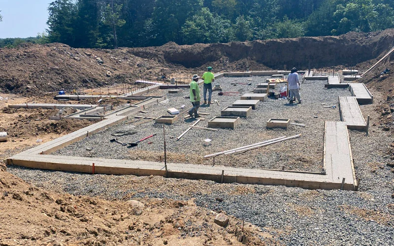concrete house pad construction and planning in virginia